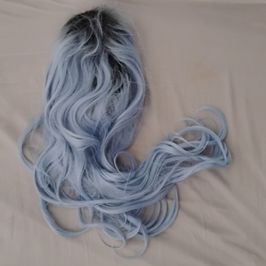 My Blue  Black Wig
