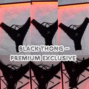 Black Thong  Premium Exclusive