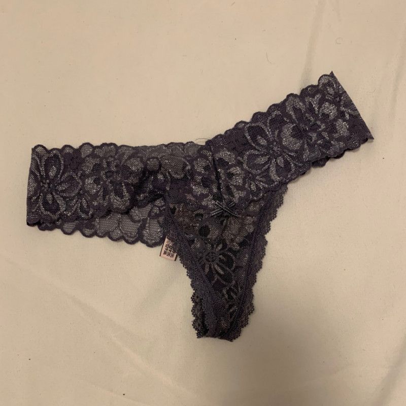 Glittery Grey Thong