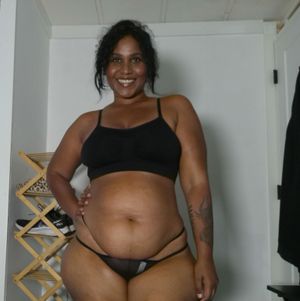 14 Black stylish thong