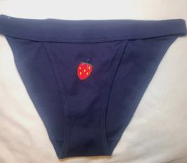 Dark Blue Panties With Thick Gusset