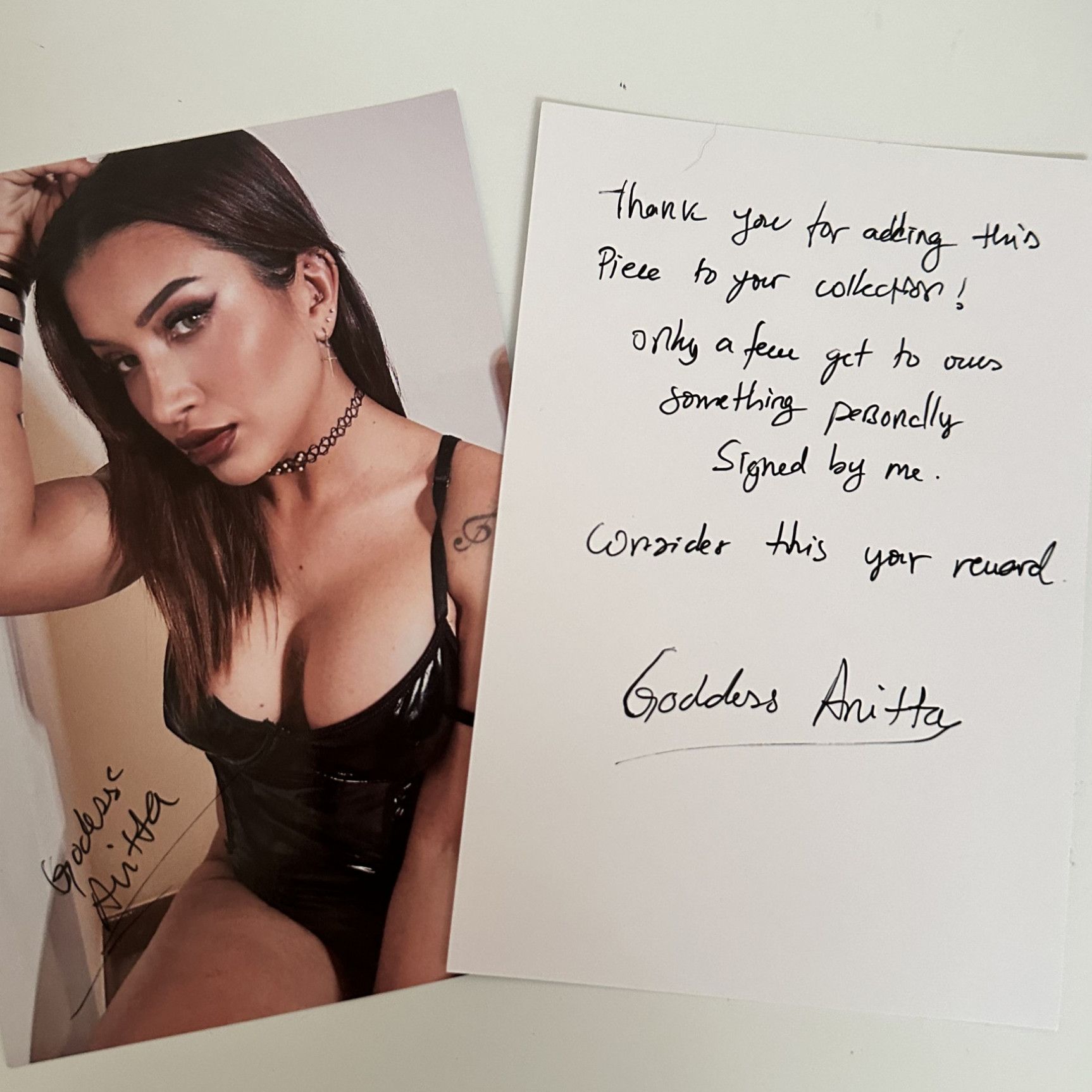 Personalized Photo with Handwritten Message