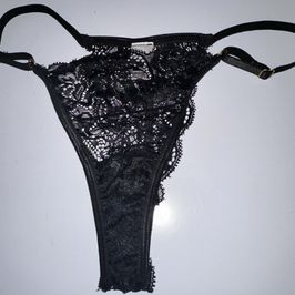 Goddess Anittas Worn Black Lace Panties  Intimate