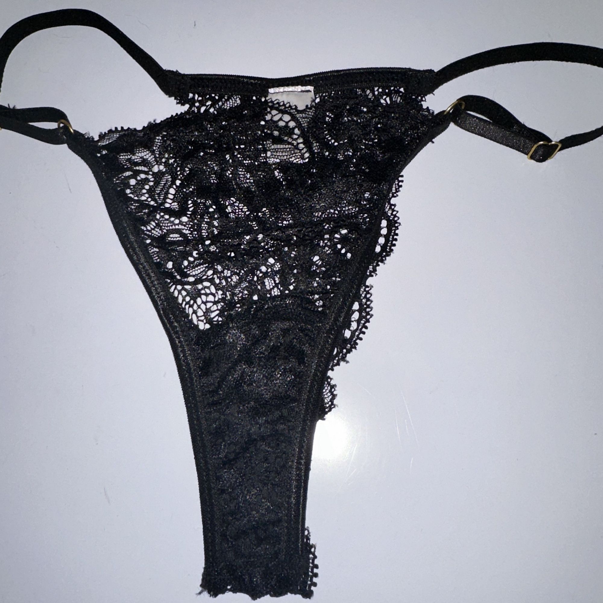 Goddess Anittas Worn Black Lace Panties  Intimate