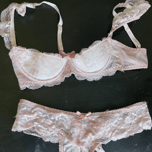 Pink lacey lingerie