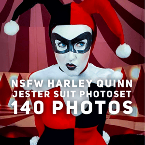 NSFWHarley Quinn Jester Cosplay Photoset