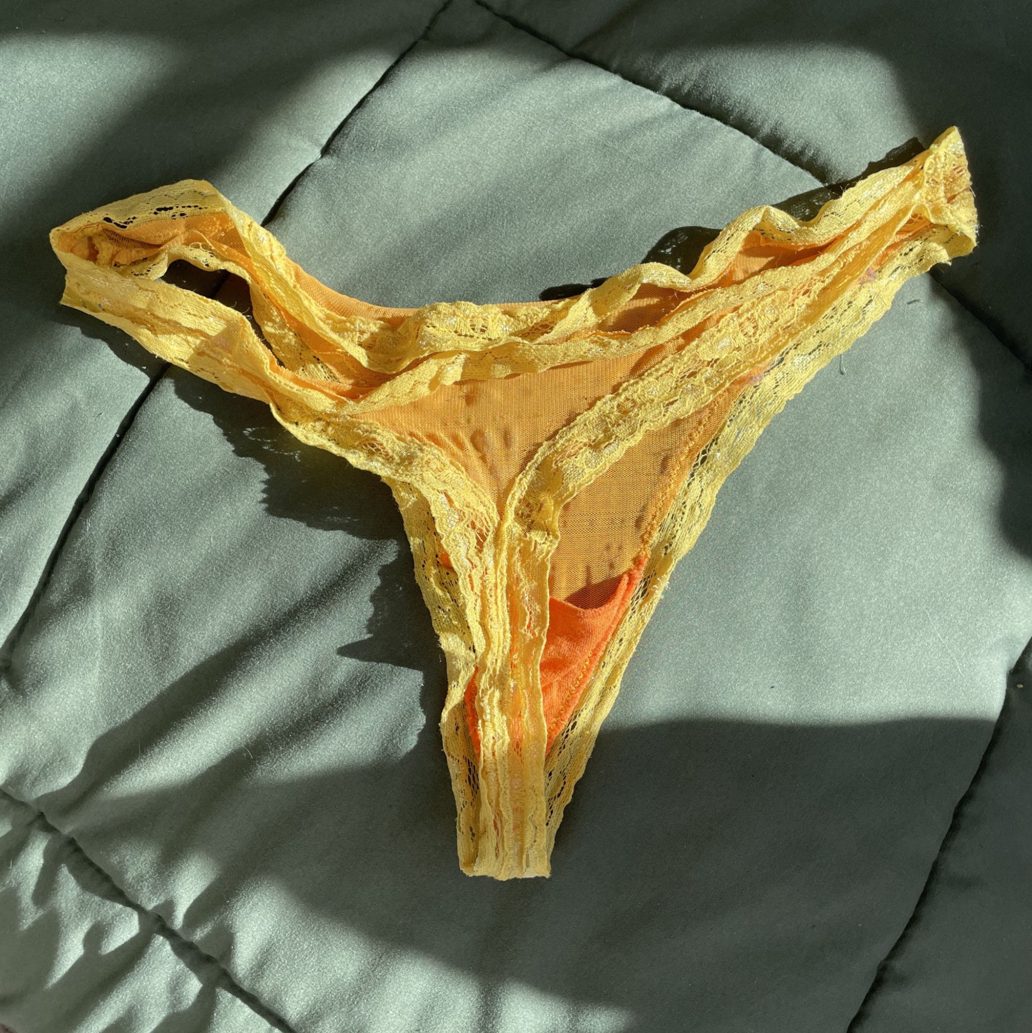 Yellow Thong Worn In Video