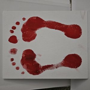 Body Paint Art: Feet Prints