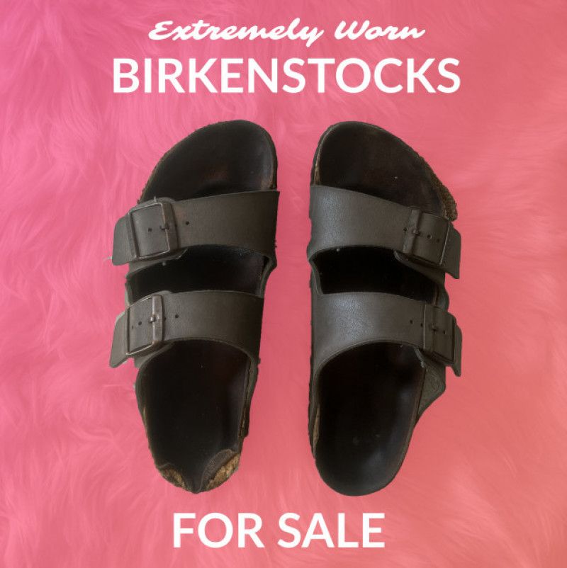 Extremely Worn Shoes Birkenstocks