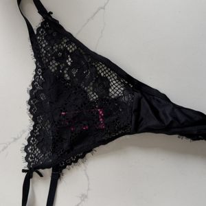 Goddess Jasmines Worn Black Lace Panties  24 Hour Wear