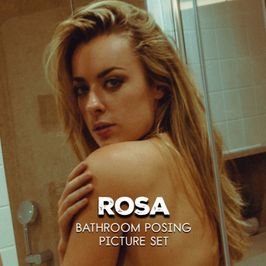 Rosa Brighid Bathroom Posing Picture Set