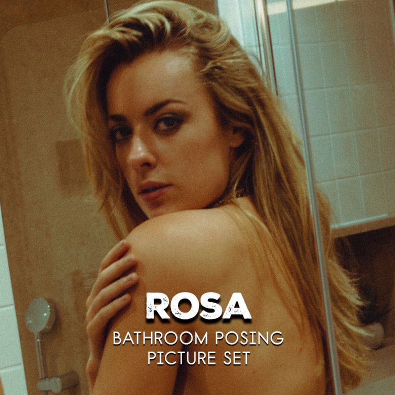 Rosa Brighid Bathroom Posing Picture Set
