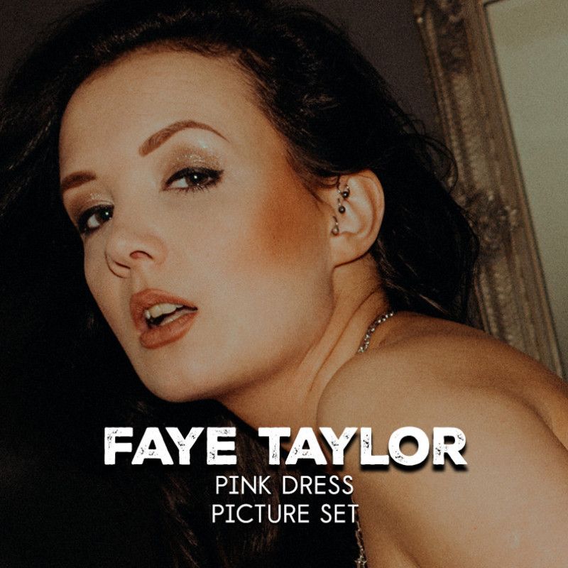 Faye Taylor Pink Dress Picture Set