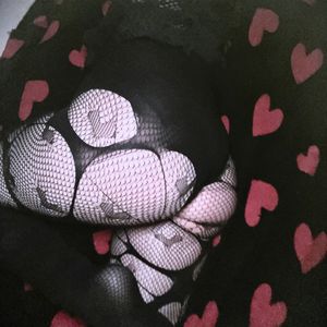 Fishnet Ass Pics in Bed Photo Set