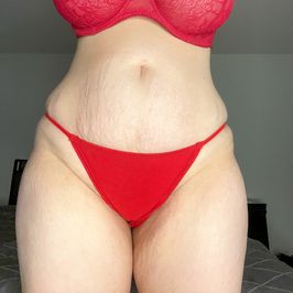 Red Cotton Full Back Panty