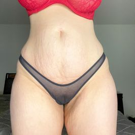 Sheer Black Micro Thong