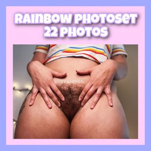 rainbow photo set