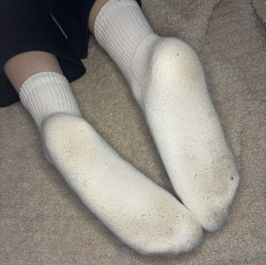 White TNA Ankle Socks