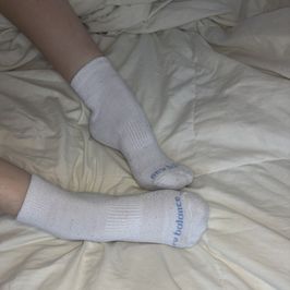White New Balance Ankle Socks