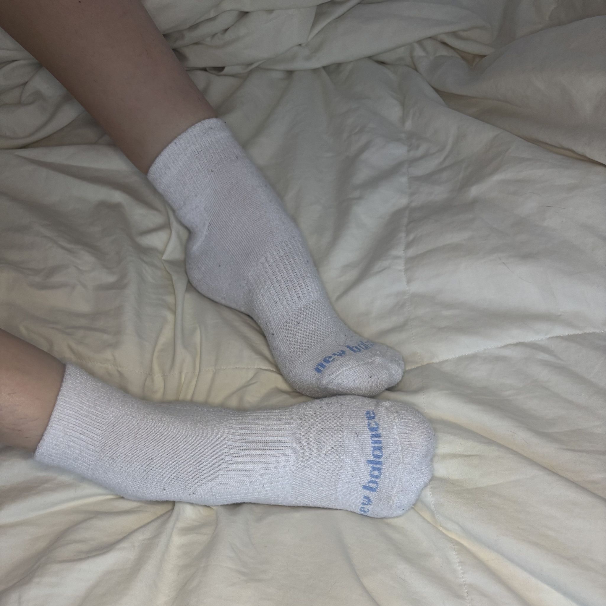 White New Balance Ankle Socks