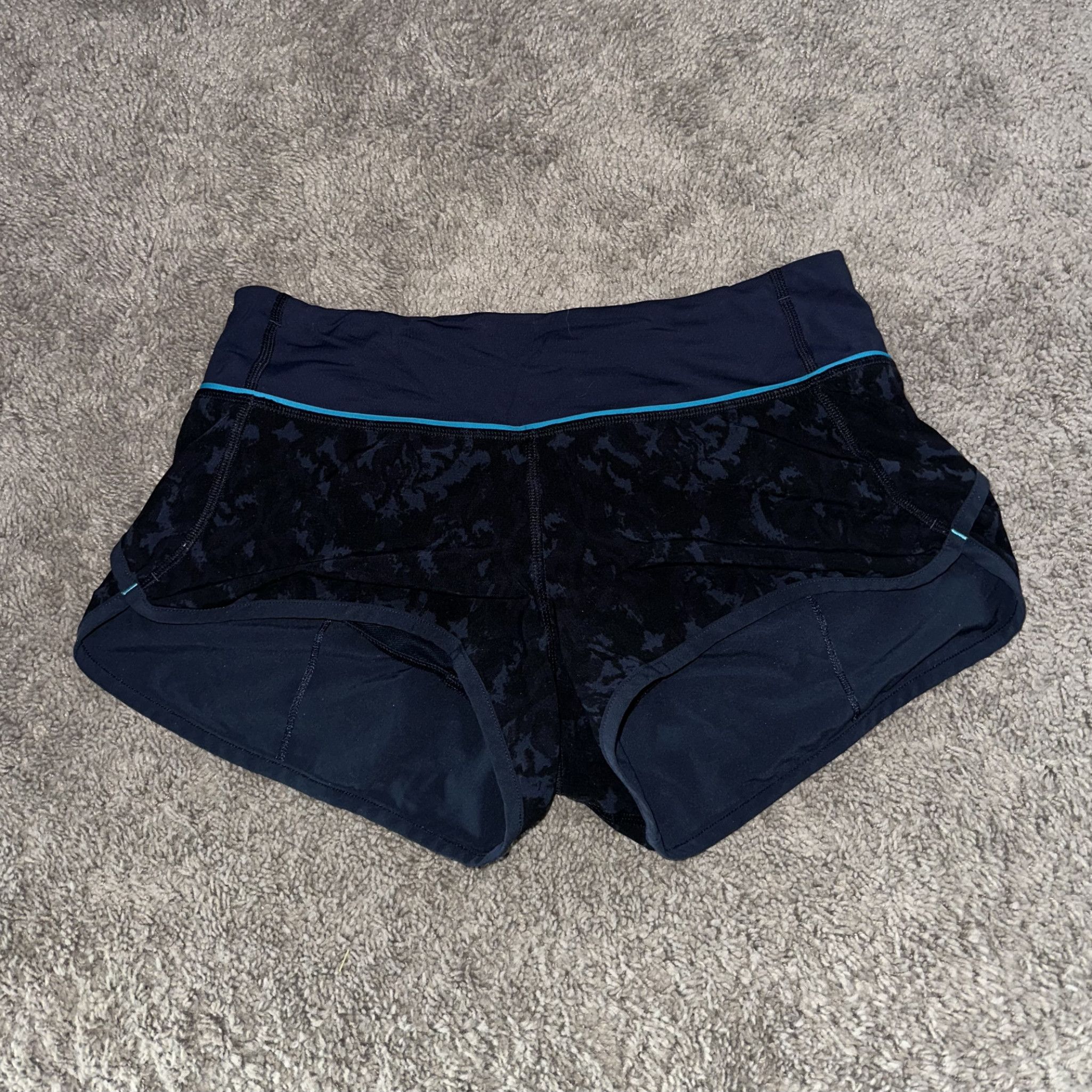 Blue Lululemon Running Shorts