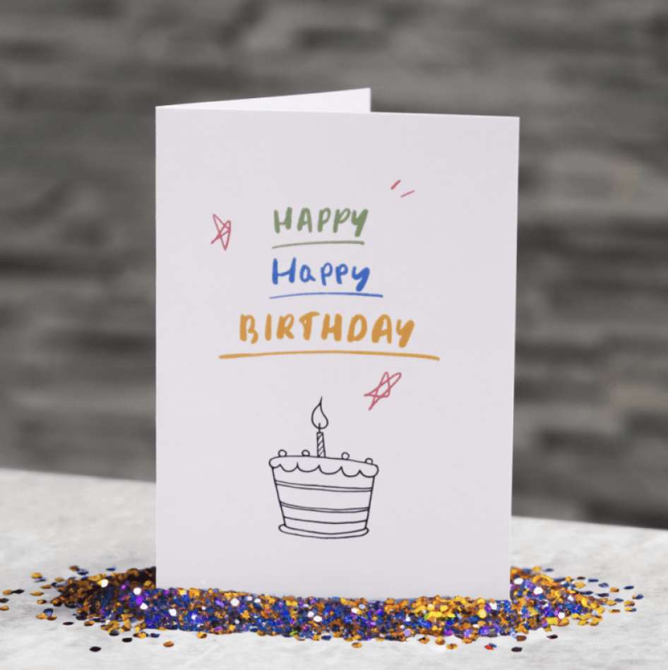 Signed Birthday Card