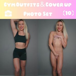 Gym Outfits Cover Up Photo Set