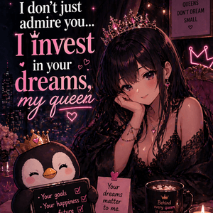I contribute to your dreams my queen