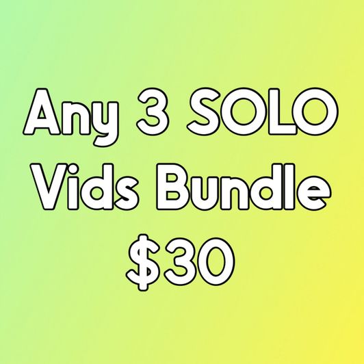 Any 3x SOLO Videos