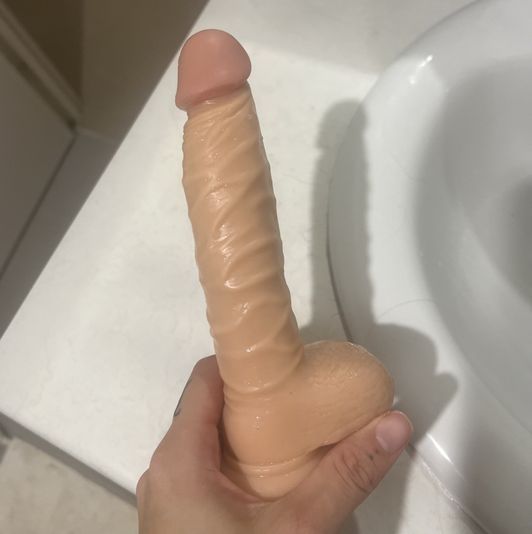 Used Creamy Dildo