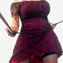 SOLD!!!! Black Lace Burgundy Knit Sexy Dress