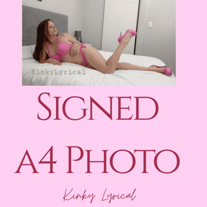 Signed A4 Photo