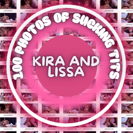 KIRA AND LISA TITTY SUCKING PHOTO SET