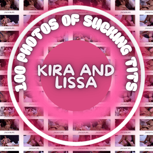 KIRA AND LISA TITTY SUCKING PHOTO SET