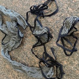 3 pieces net grey