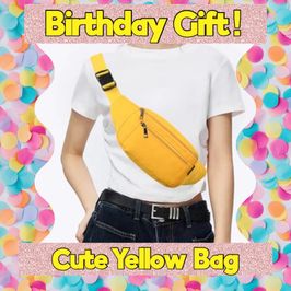 BIRTHDAY GIFT Cute Yellow Bag