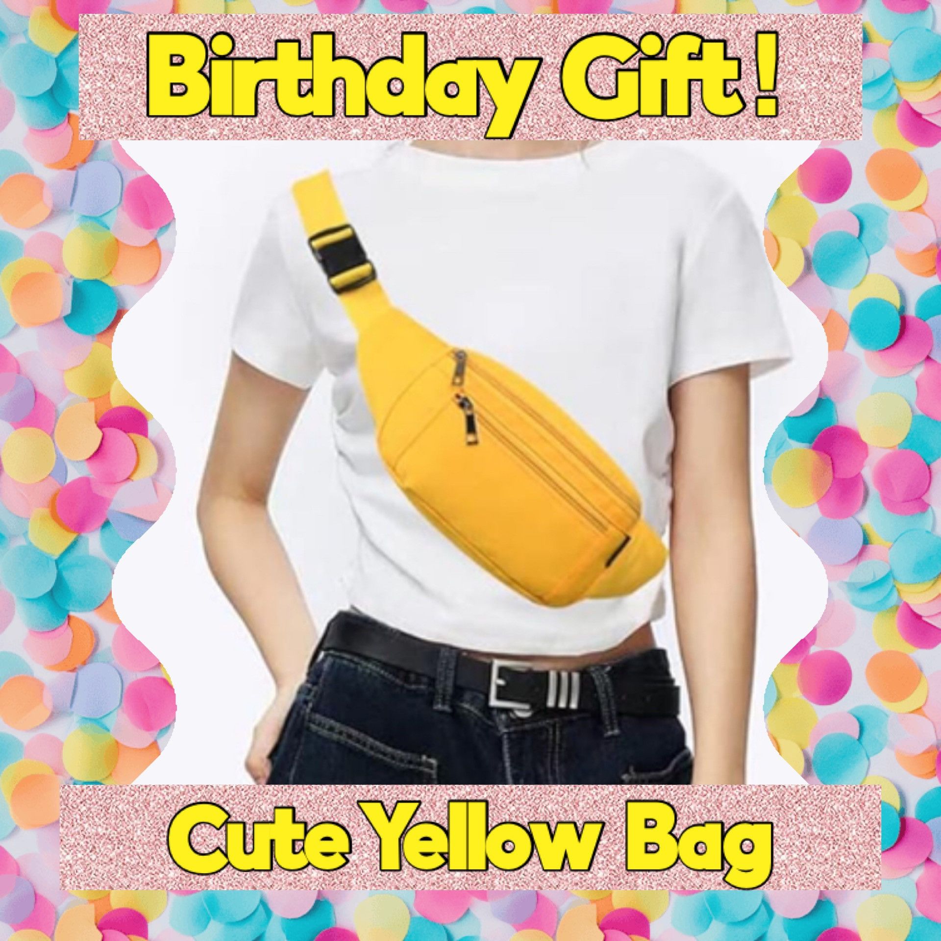 BIRTHDAY GIFT Cute Yellow Bag