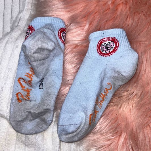 Used blue short socks