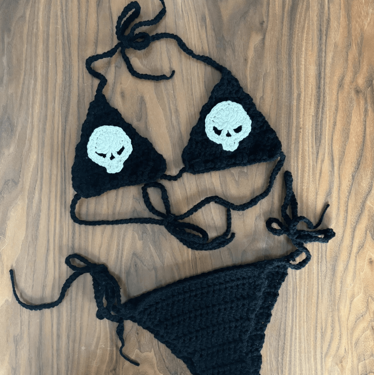 Spooky crochet bikini