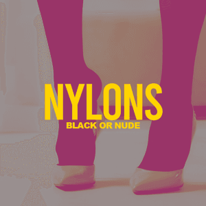 Black or Nude Worn Nylons