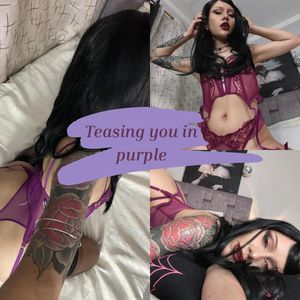 Teasing you in purple