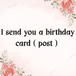 Birthday card by the post