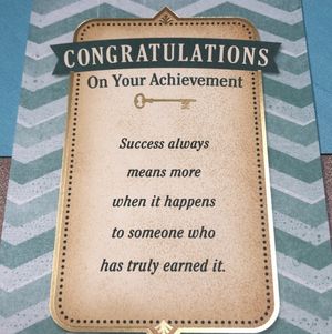 SFW Congrats Achievements Card