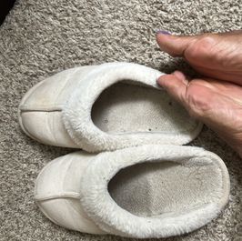 Dirty slippers