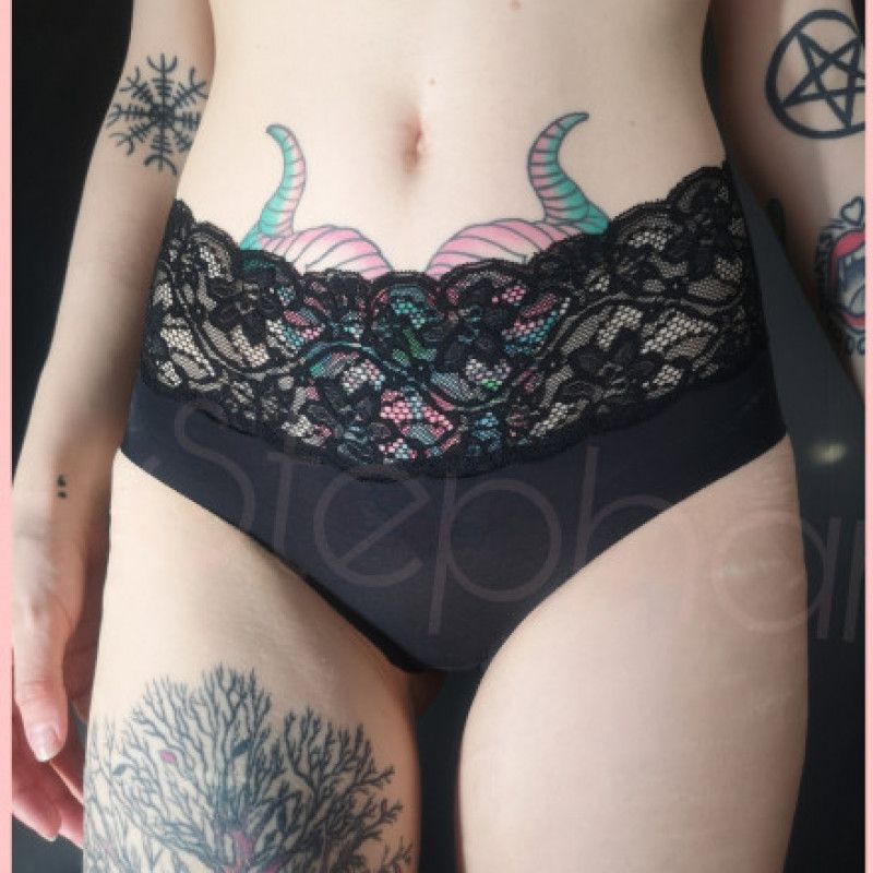 Black laced panties