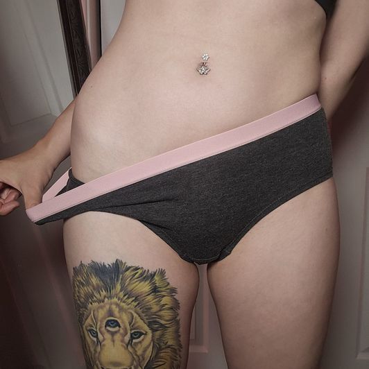 Pink and Grey Cheeky