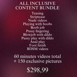 ALL INCLUSIVE CONTENT BUNDLE