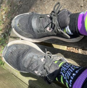 Extremely Worn Gym Shoes
