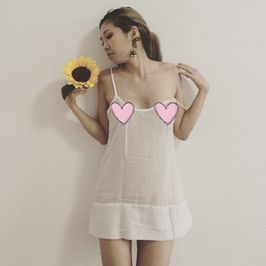 Hot Petite Asian in See Through Dress Photoset