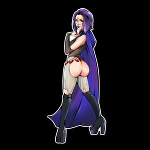 Big Booty Raven Sticker